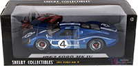 Show product details for Shelby - Ford GT MK IV Le Mans #4 Hard Top (1967, 1/18 scale diecast model car, Blue/w White stripes) SC426BU