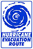 Metal Sign: Hurricane Evacuation Route Sign SPST2