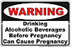 Metal Sign: Warning Drinking Alcoholic Beverages Sign SPSWP