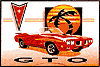 Tin Sign: Pontiac GTO Convertible sign T581