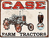 Tin Sign: Case Farm Tractor sign TD1230