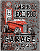 Show product details for Tin Sign: Legends American Hot Rod Garage sign TD1539