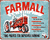 Tin Sign: Farmall Model A Farm Tractor sign TD1620