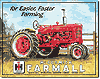 Tin Sign: Farmall Farm Tractor TD825
