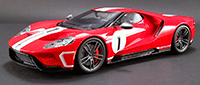Show product details for GT Spirit USA Exclusive - Ford GT #1 Heritage Edition (2018, 1/18 scale resin model car, Red) US008
