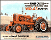 Show product details for Tin Sign: Allis Chalmers WD-45 Tractor TD1167