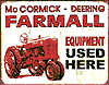 Tin Sign: Farmall Farm Tractor TD1278