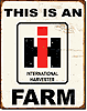 Tin Sign: IH Farm Tractor Sign TD1279