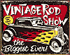 Tin Sign: Vintage Rod Show TD1324